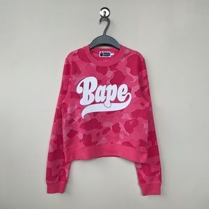 BAPE pink pullover